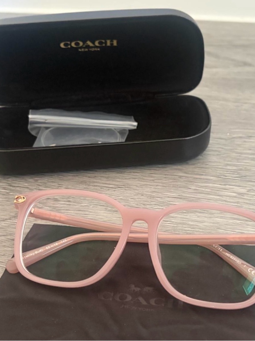 COACH Pink Square-Frame Optical Glasses